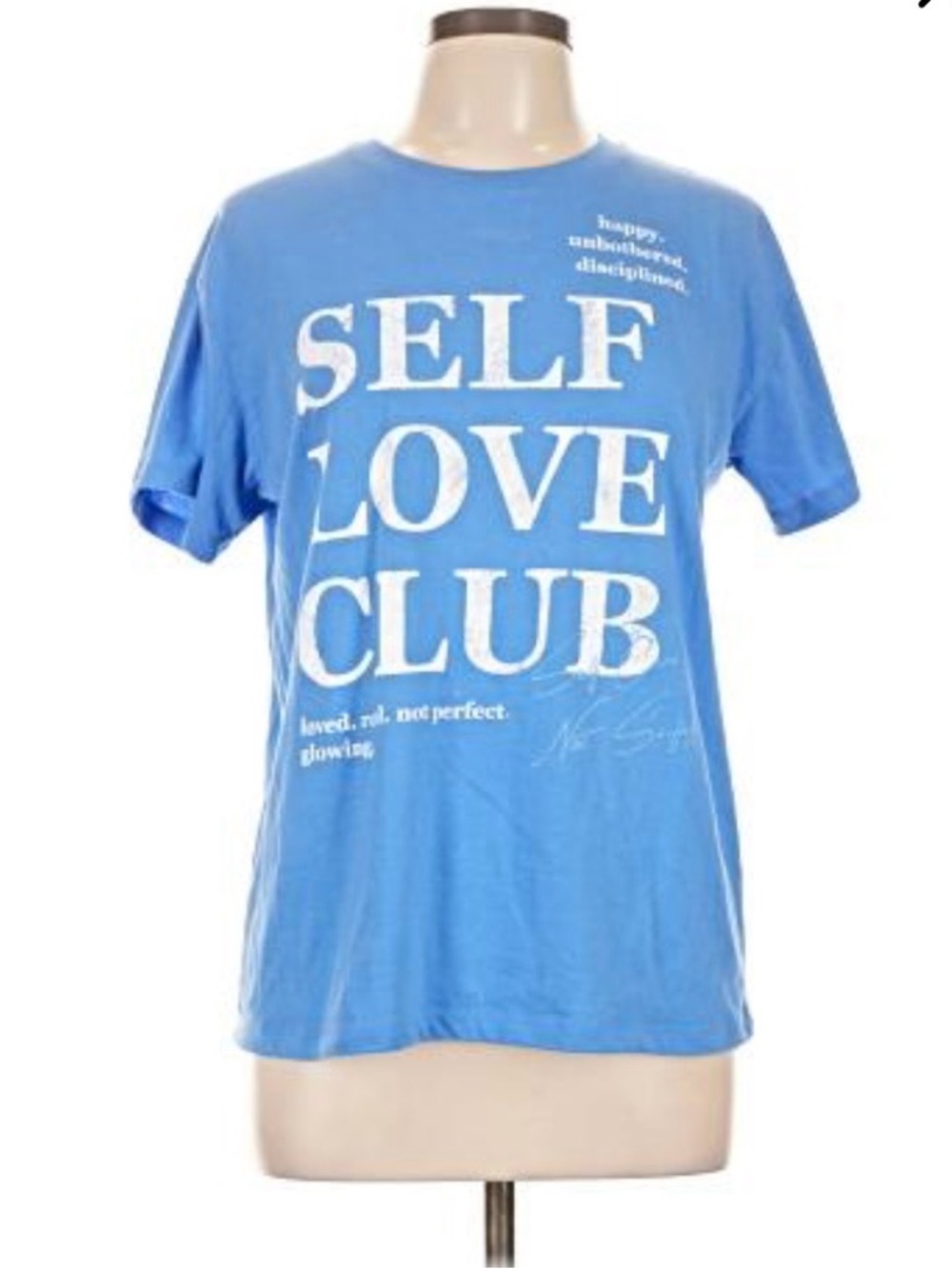 Self Love Club NWT Graphic Tee - Blue XL